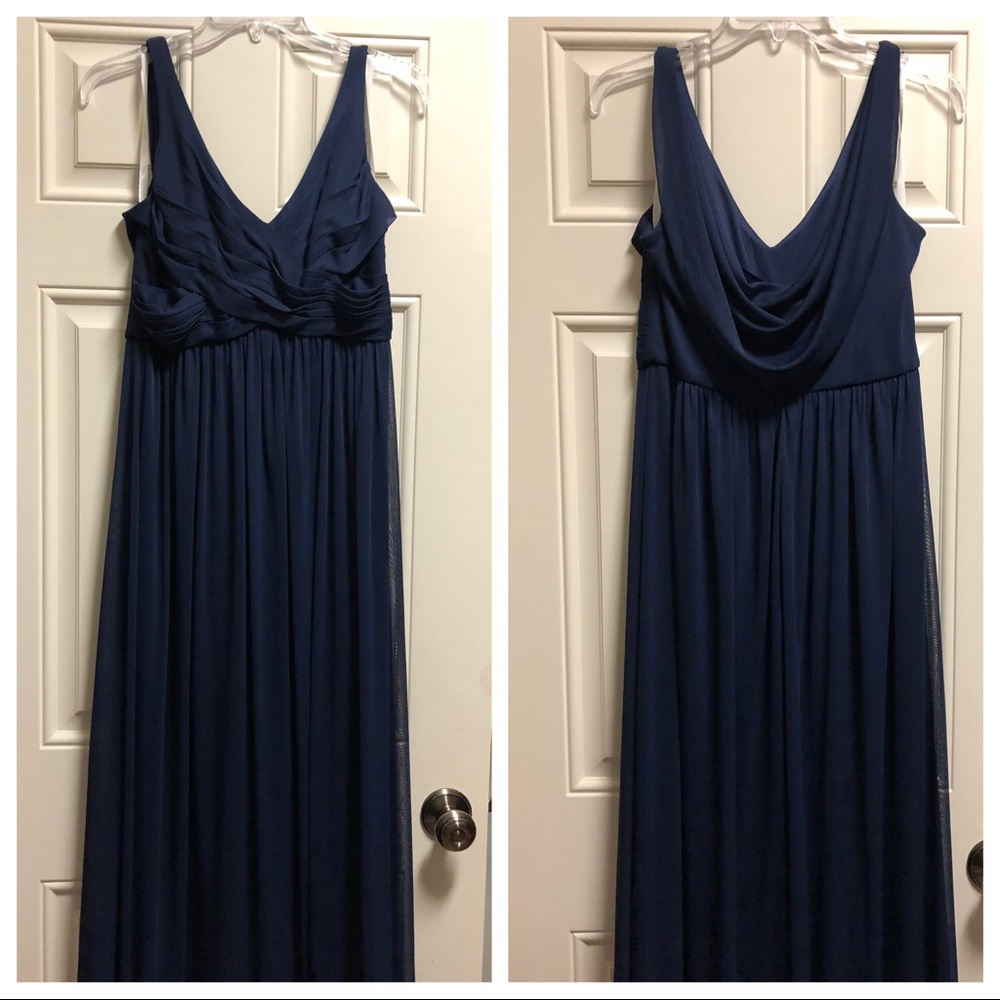 Marine Blue David’s Bridal Bridesmaid Dress
